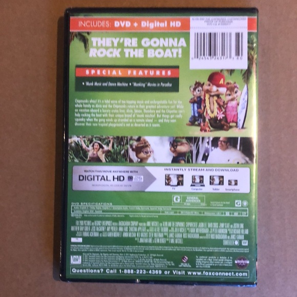 New in wrapper Alvin and The Chipmunks 3 DVD, chipwrecked - Picture 2 of 2